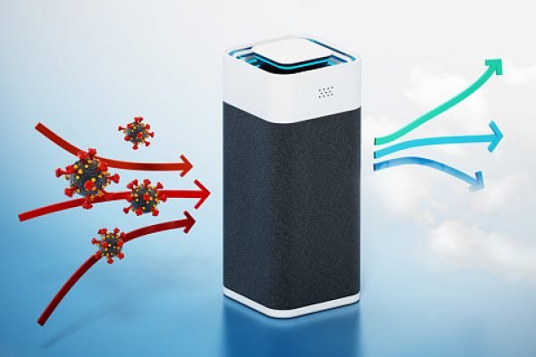 Generic air purifier cleaning viruses and bacteria.